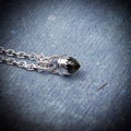 Spelldrop Pendant | Sterling Silver Moldavite Bullet Pendant