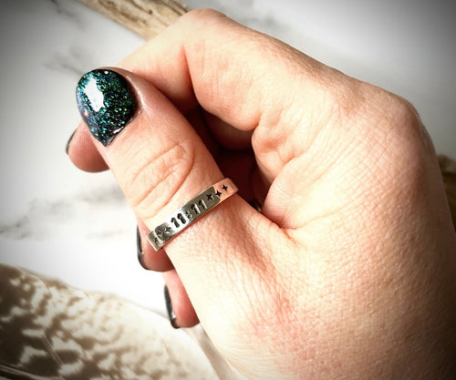 11:11 Ring | Sterling Silver Angel Number Ring