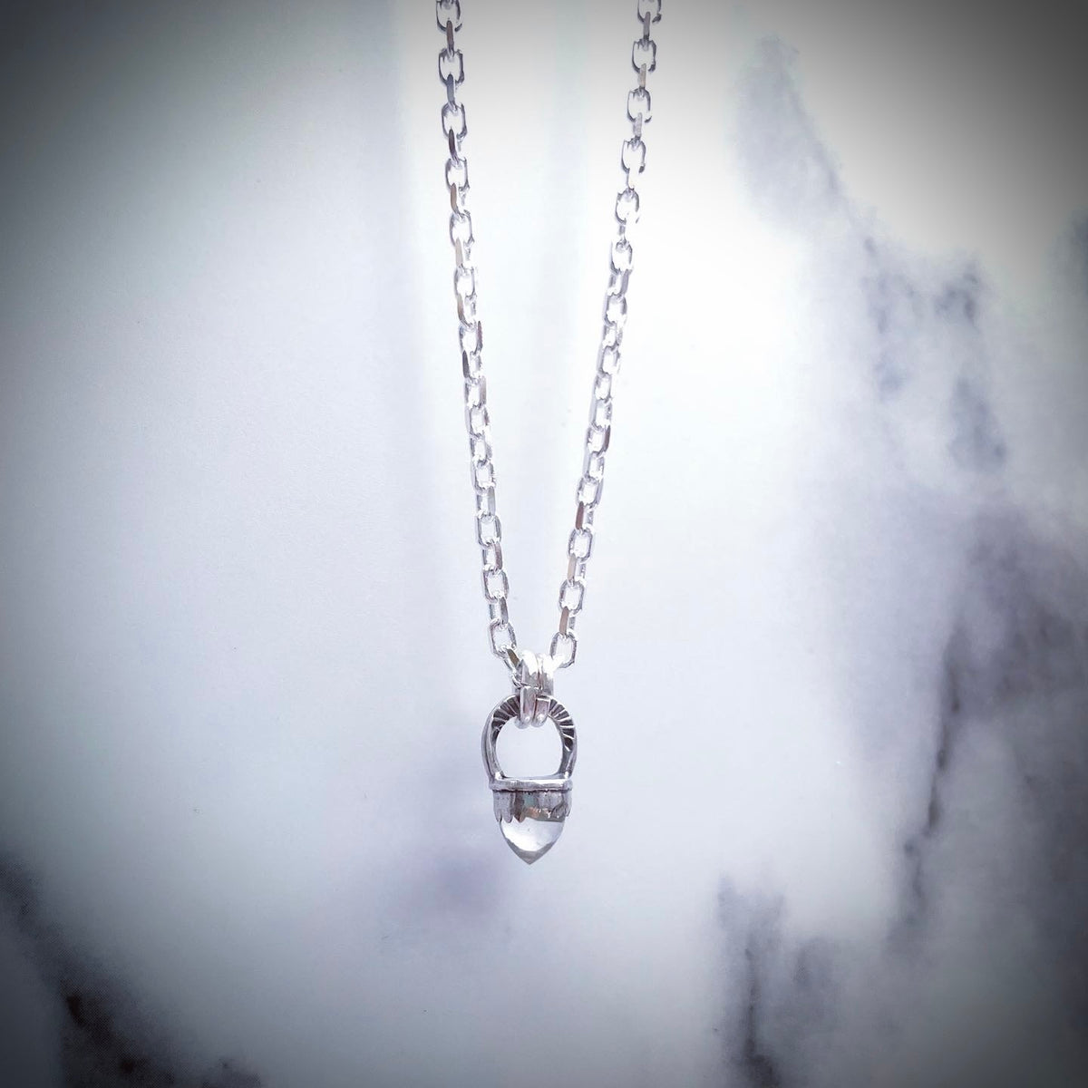 Reserved for Blake - Sterling silver Alexandrite Bullet Pendant
