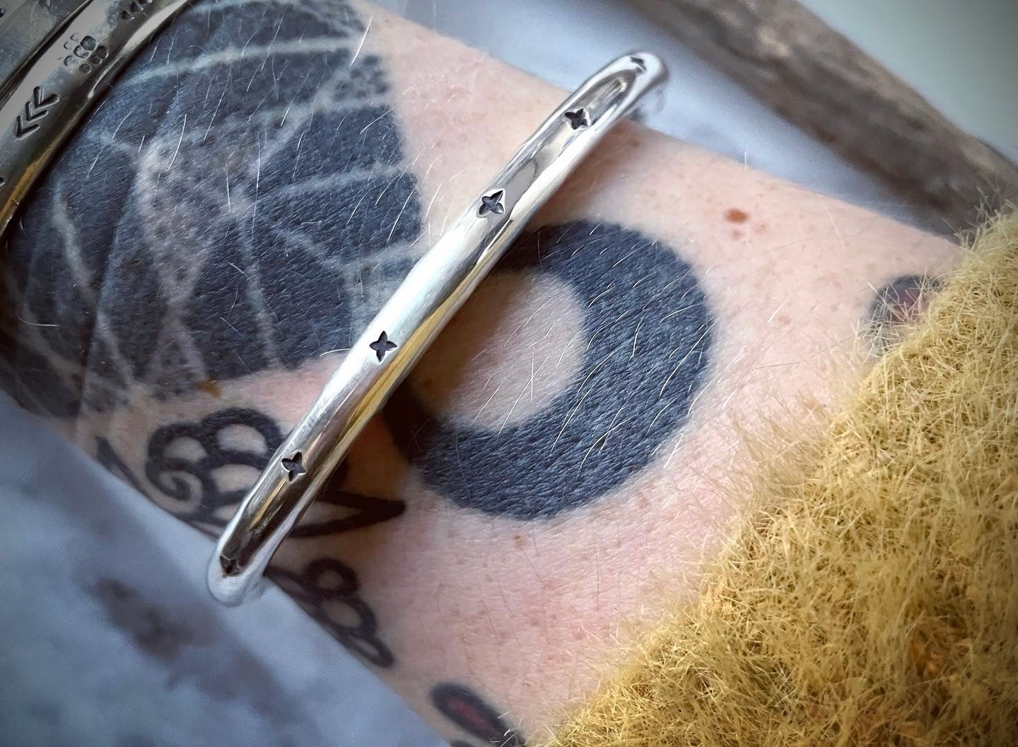 Polaris Cuff | Sterling Silver Star Cuff Bracelet