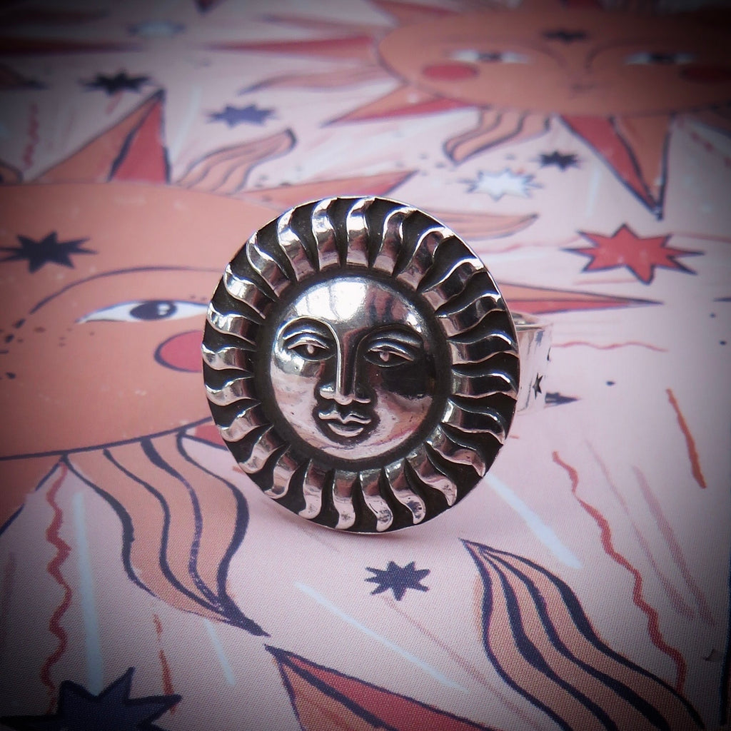 Seraph | Sterling Silver Sunface Ring