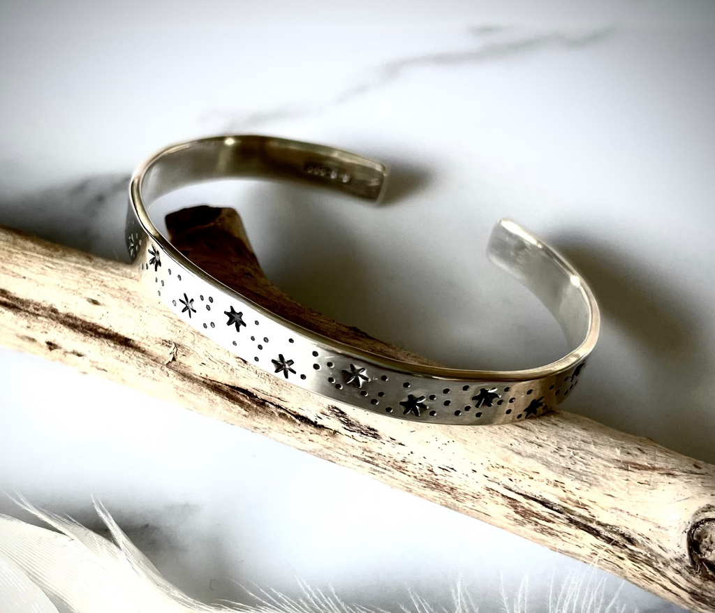 Nebula Cuff | Sterling Silver Star Cuff Bracelet