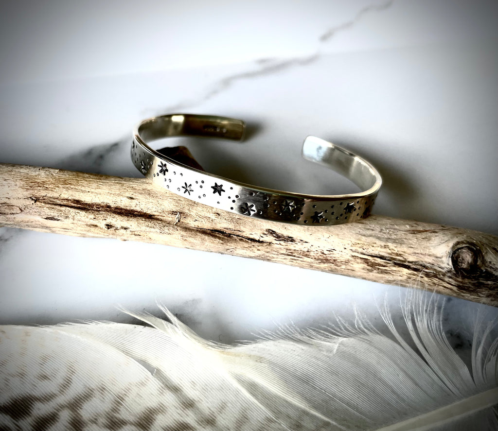 Nebula Cuff | Sterling Silver Star Cuff Bracelet