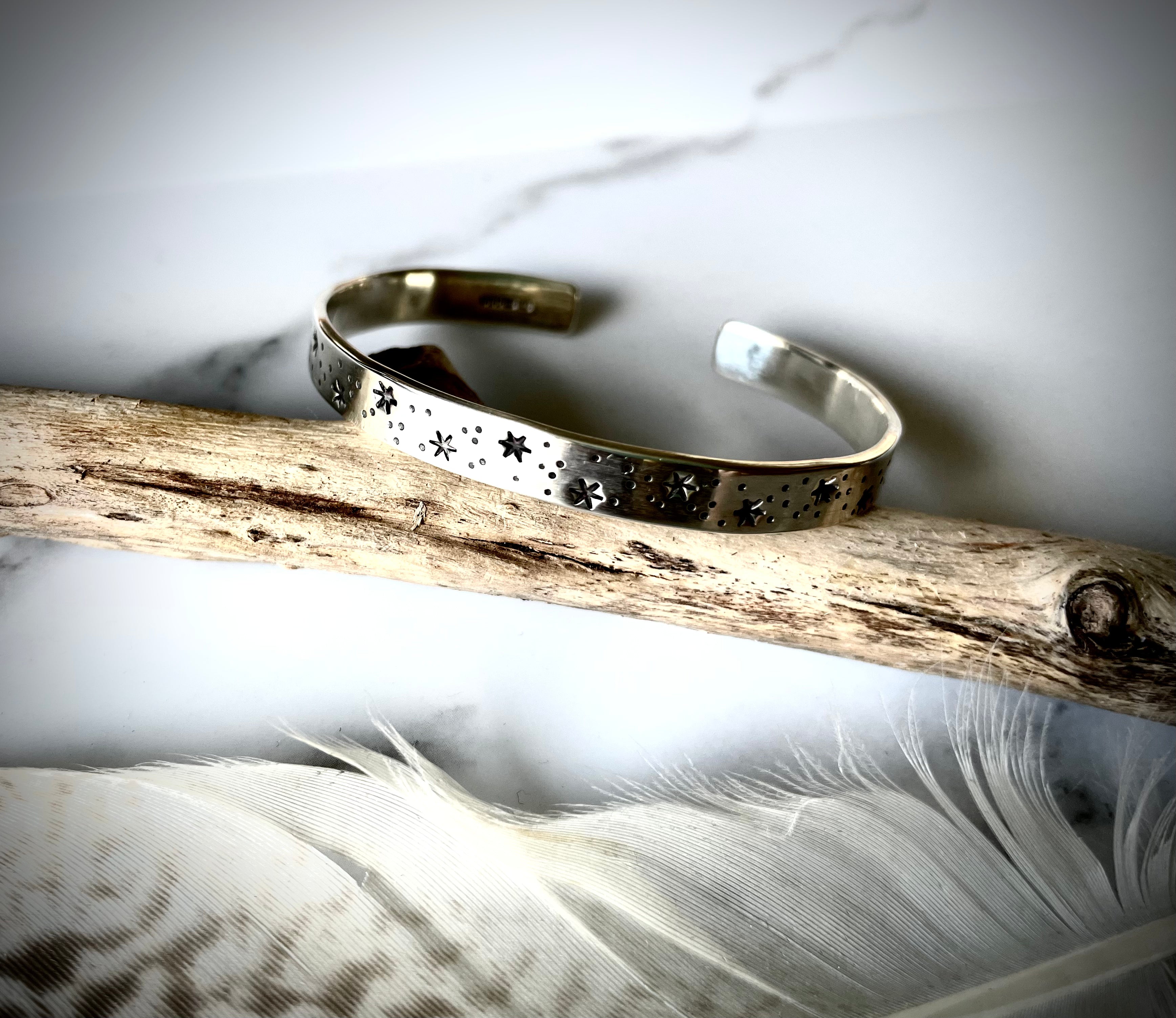 Nebula Cuff | Sterling Silver Star Cuff Bracelet