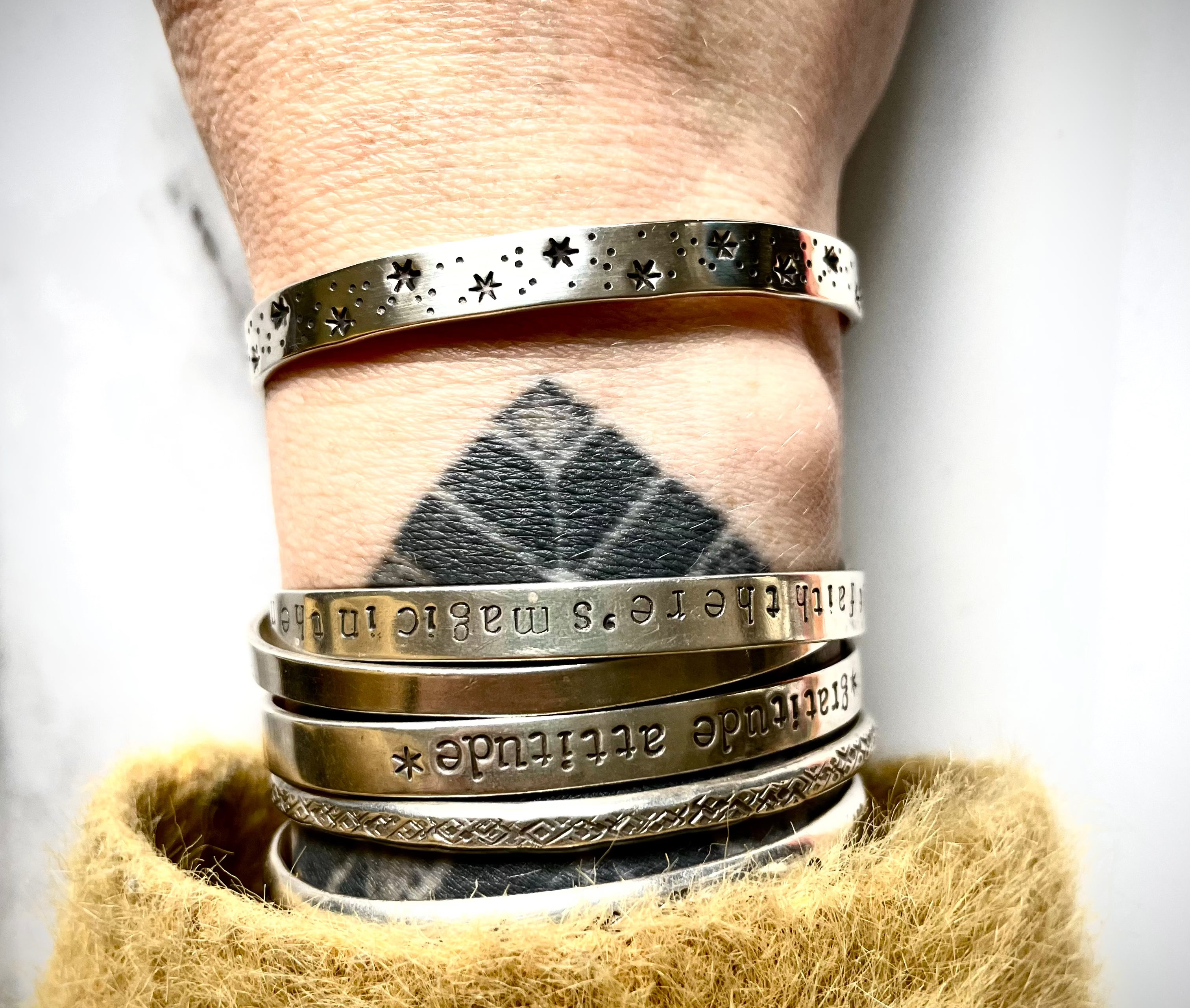 Nebula Cuff | Sterling Silver Star Cuff Bracelet