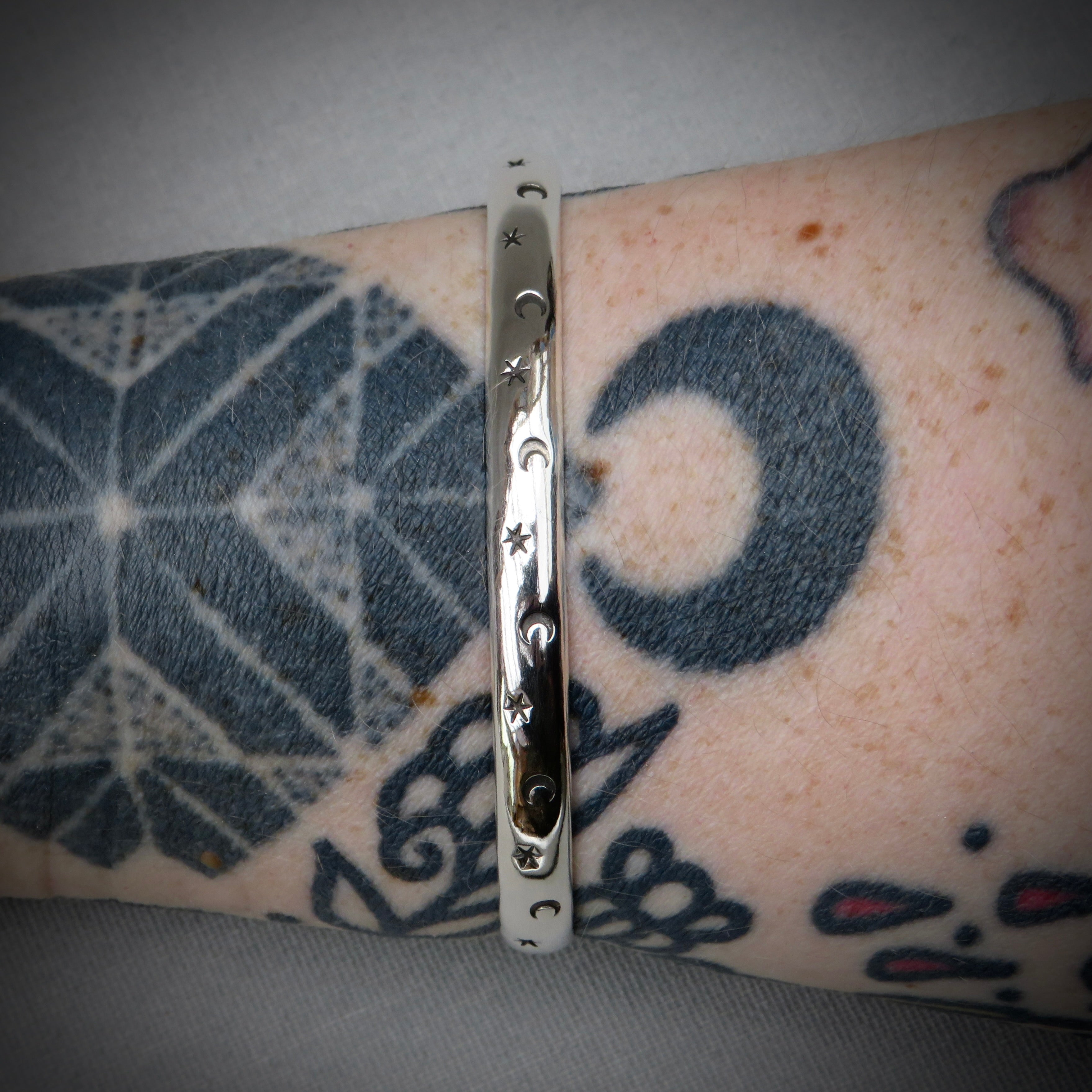 Astral Bangle | Sterling Silver Star Bangle