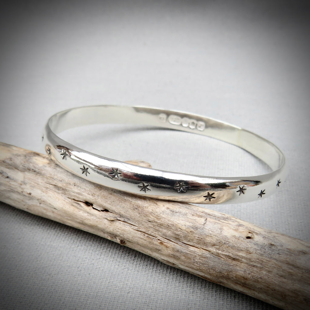 Astral Bangle | Sterling Silver Star Bangle