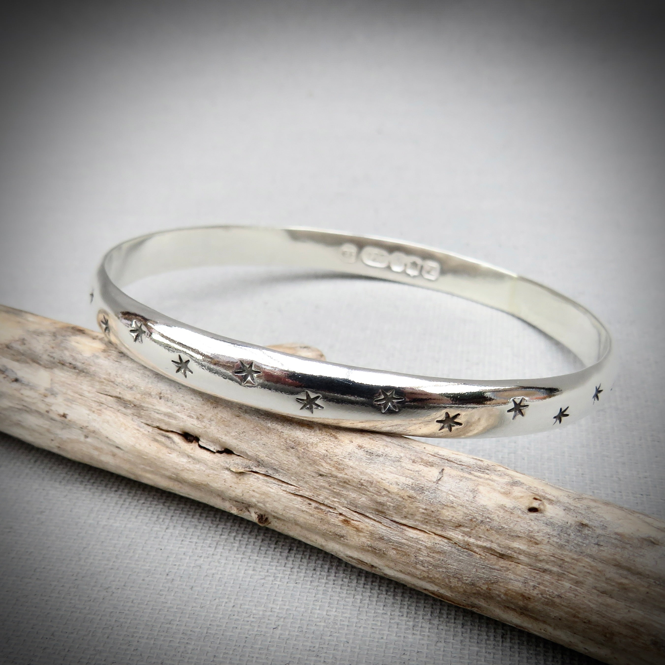 Astral Bangle | Sterling Silver Star Bangle