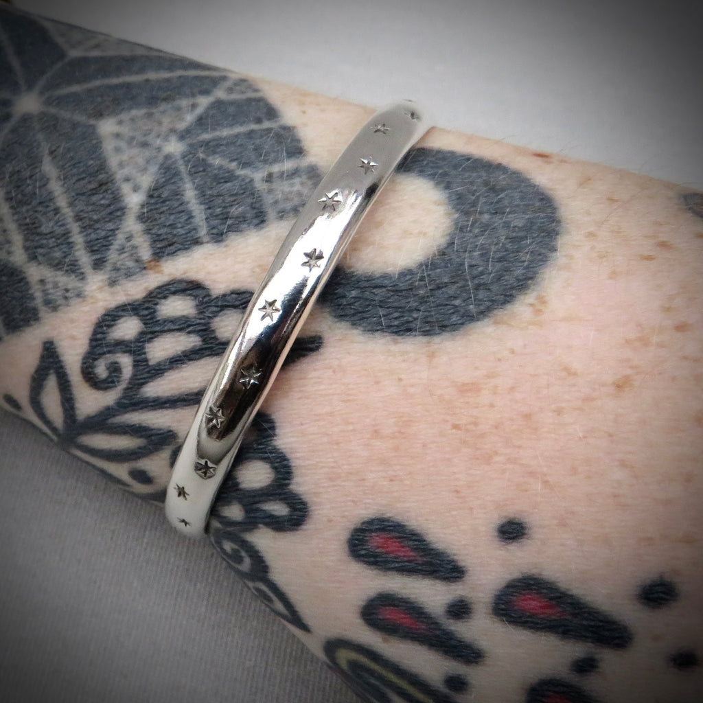 Astral Bangle | Sterling Silver Star Bangle