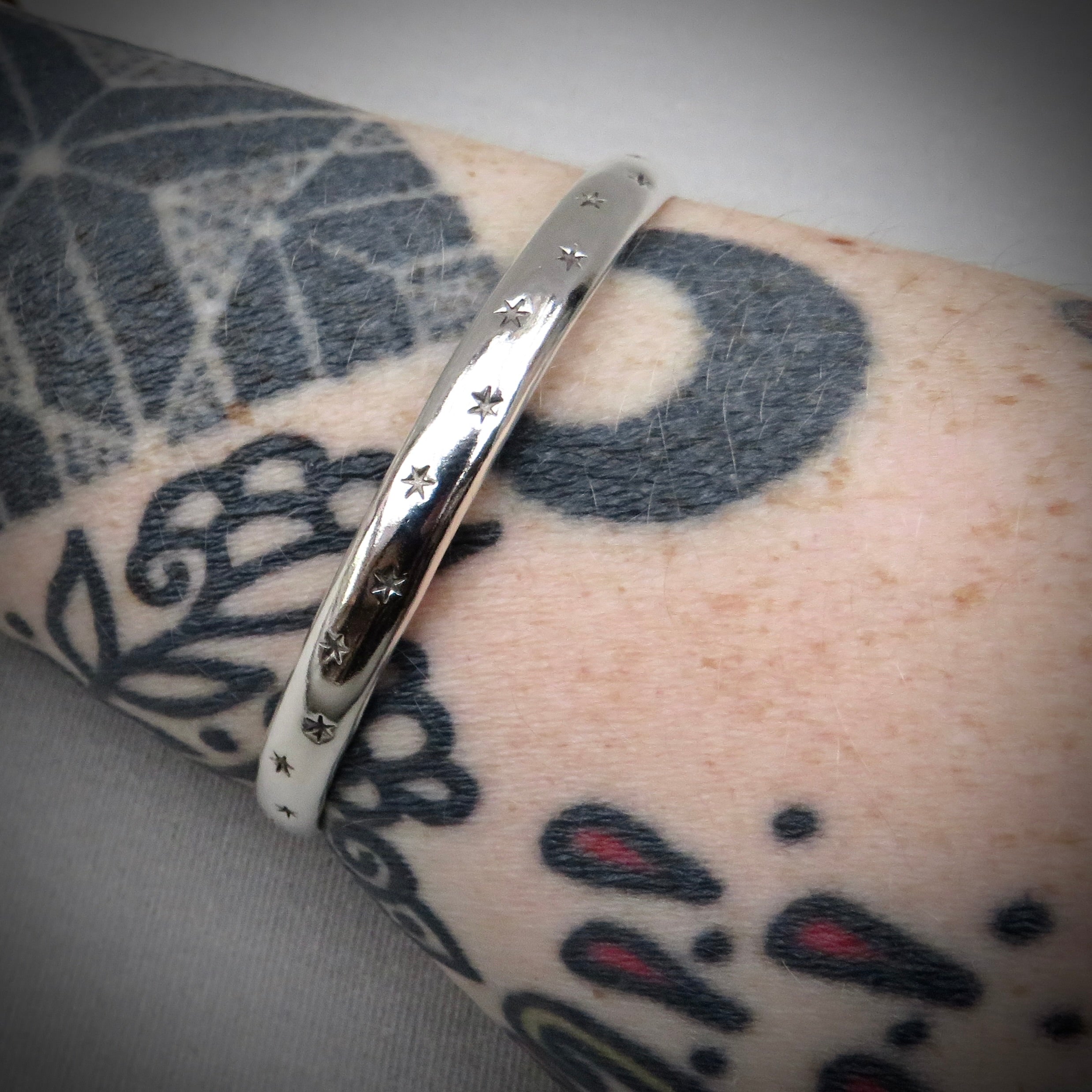 Astral Bangle | Sterling Silver Star Bangle