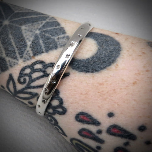 Astral Bangle | Sterling Silver Star Bangle