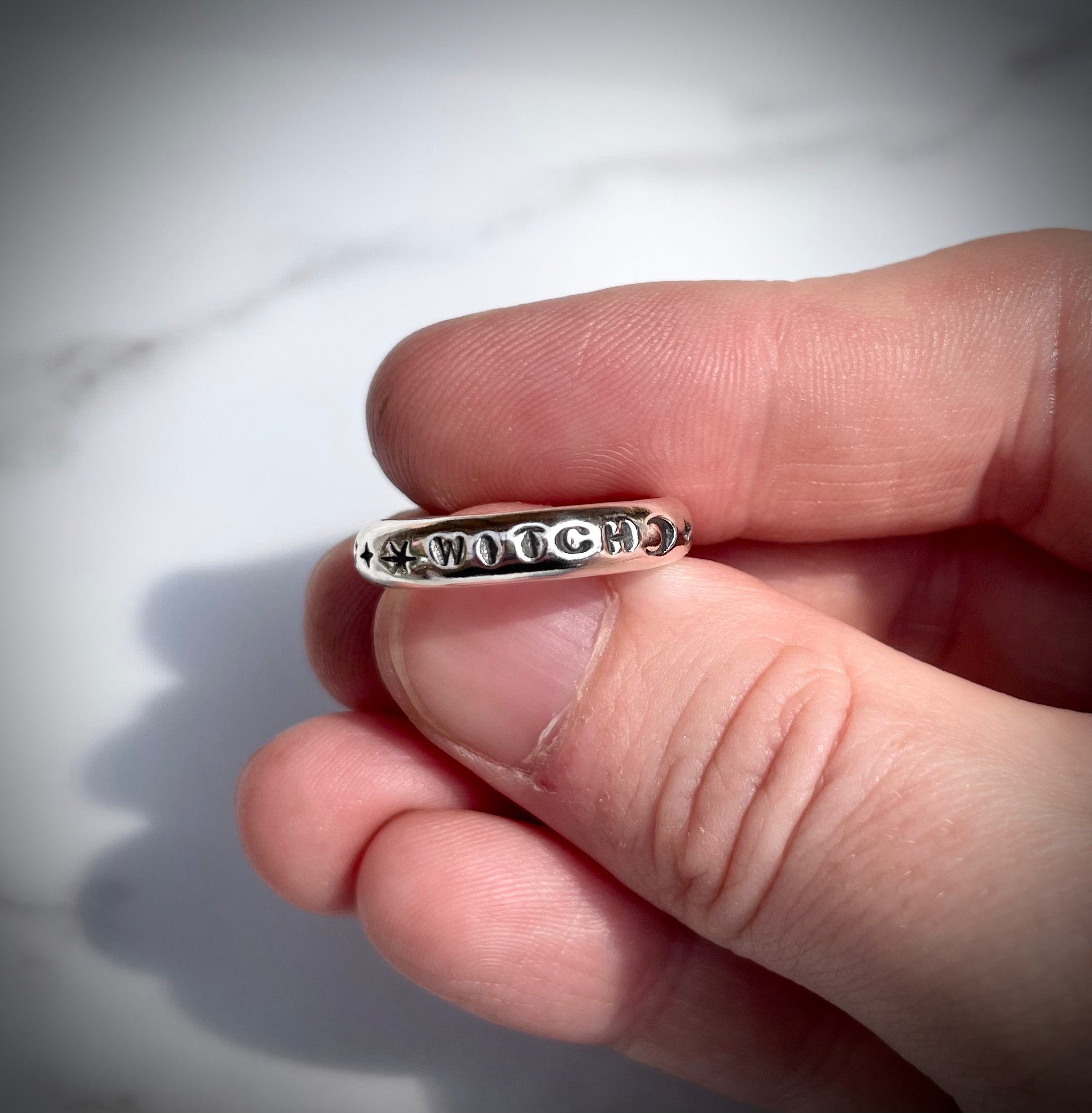 Witch Ring | Sterling Silver Star and Moon Ring