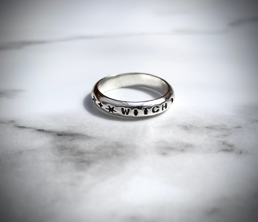 Witch Ring | Sterling Silver Star and Moon Ring