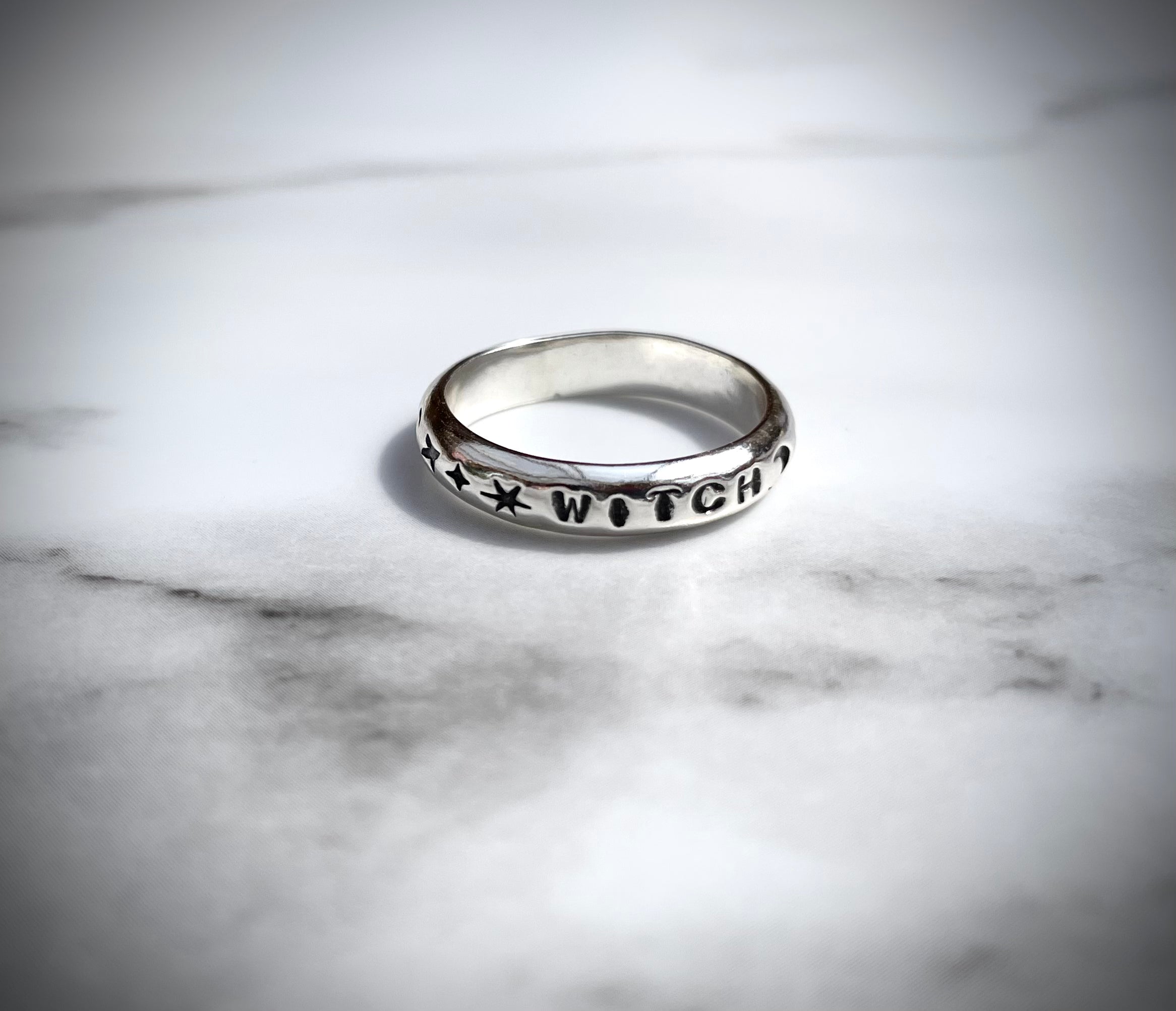 Witch Ring | Sterling Silver Star and Moon Ring