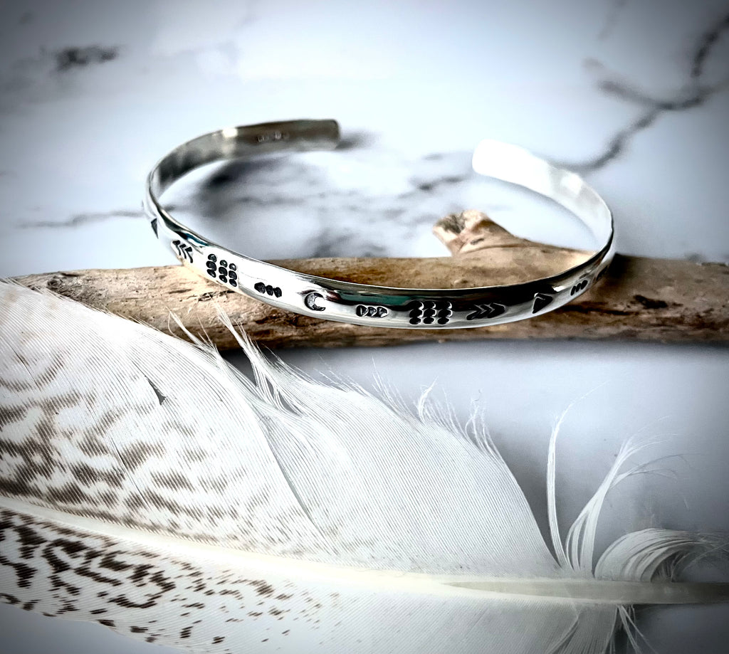 Wayfarer Cuff | Sterling Silver Journey Cuff Bracelet