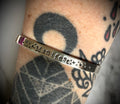 Personalised Word Cuff | Sterling Silver Star Stamped Cuff Bracelet