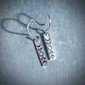 Noctis Moon Phase Earrings | Sterling silver Moon Phase Drop Earrings