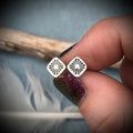 Solstice Stud Earrings | Sterling Silver Sunburst Studs