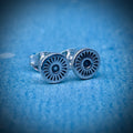 Halo Stud Earrings | Sterling Silver Sun Stud Earrings