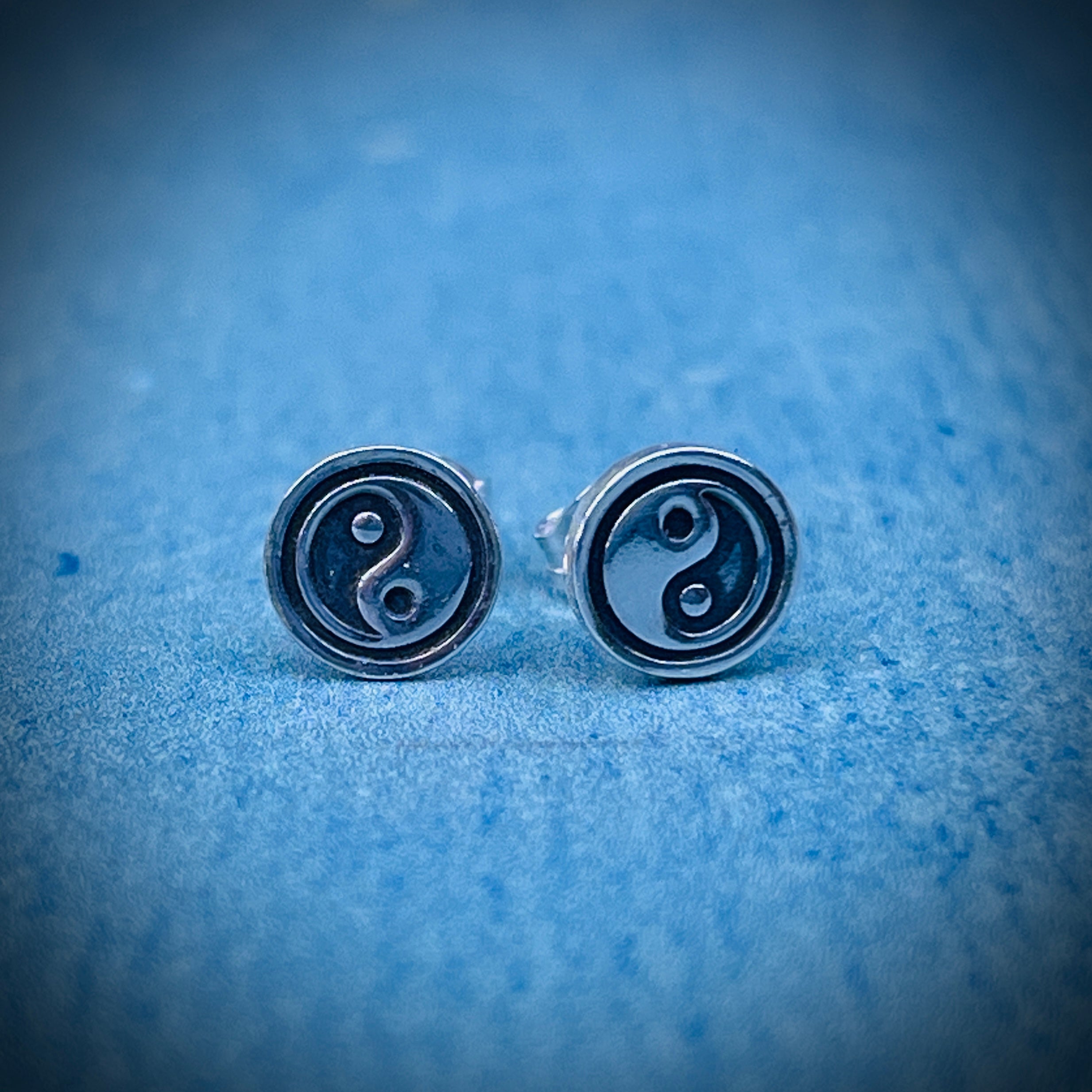 Equinox Stud Earrings | Sterling Silver Yin Yang Stud Earrings