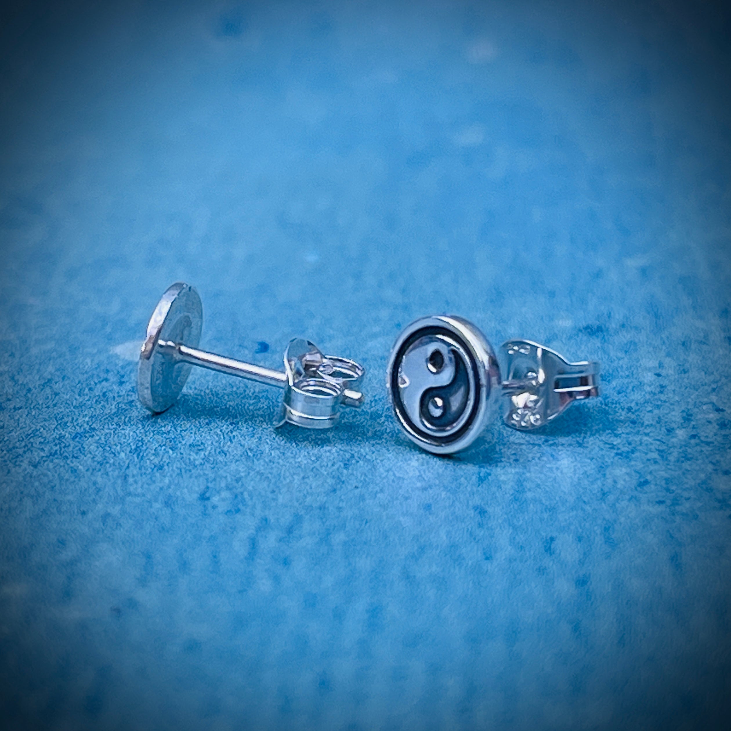 Equinox Stud Earrings | Sterling Silver Yin Yang Stud Earrings