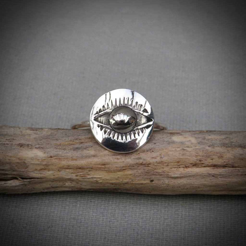 Nazar Ring | Sterling Silver Evil Eye Ring
