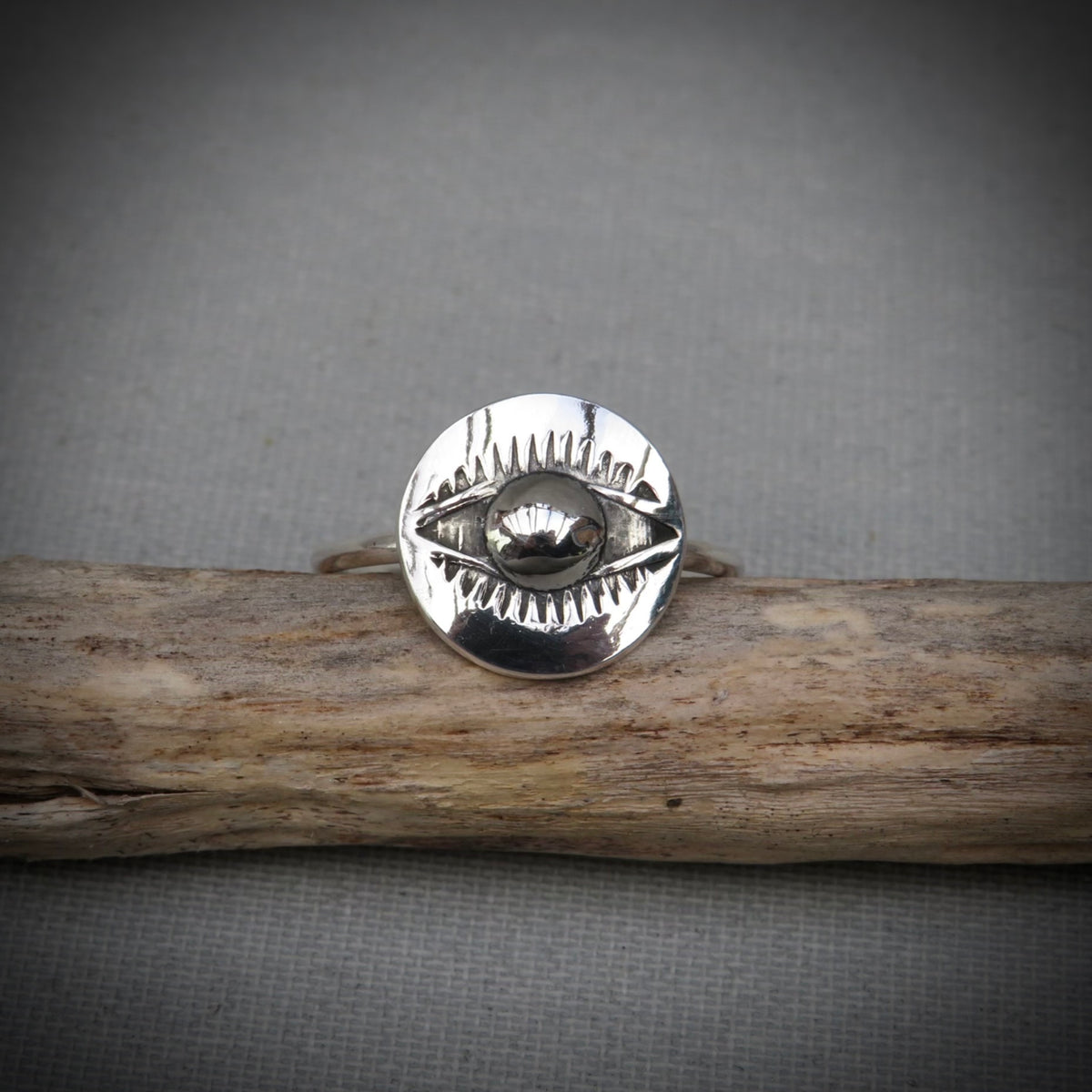 Nazar Ring | Sterling Silver Evil Eye Ring