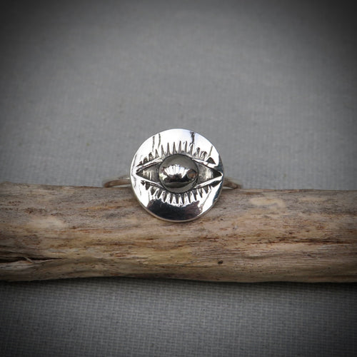 Nazar Ring | Sterling Silver Evil Eye Ring
