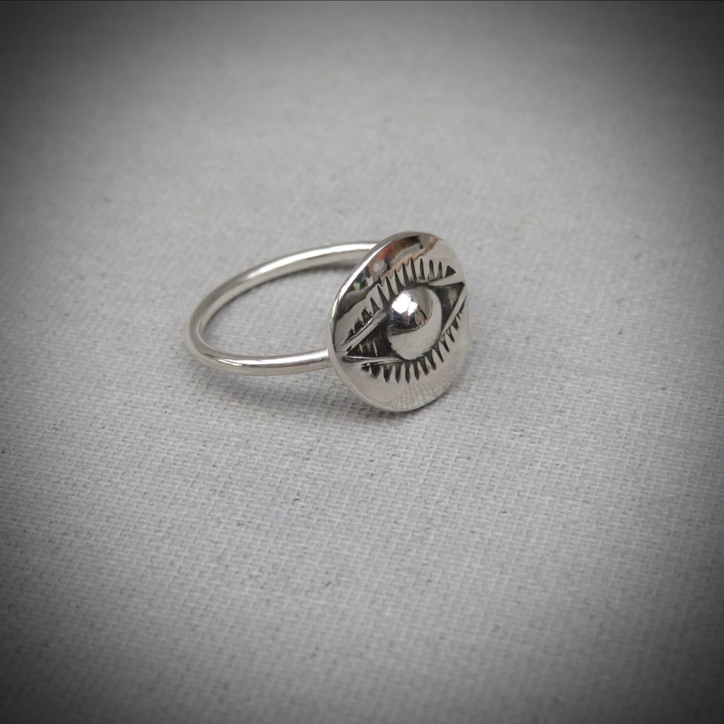 Nazar Ring | Sterling Silver Evil Eye Ring