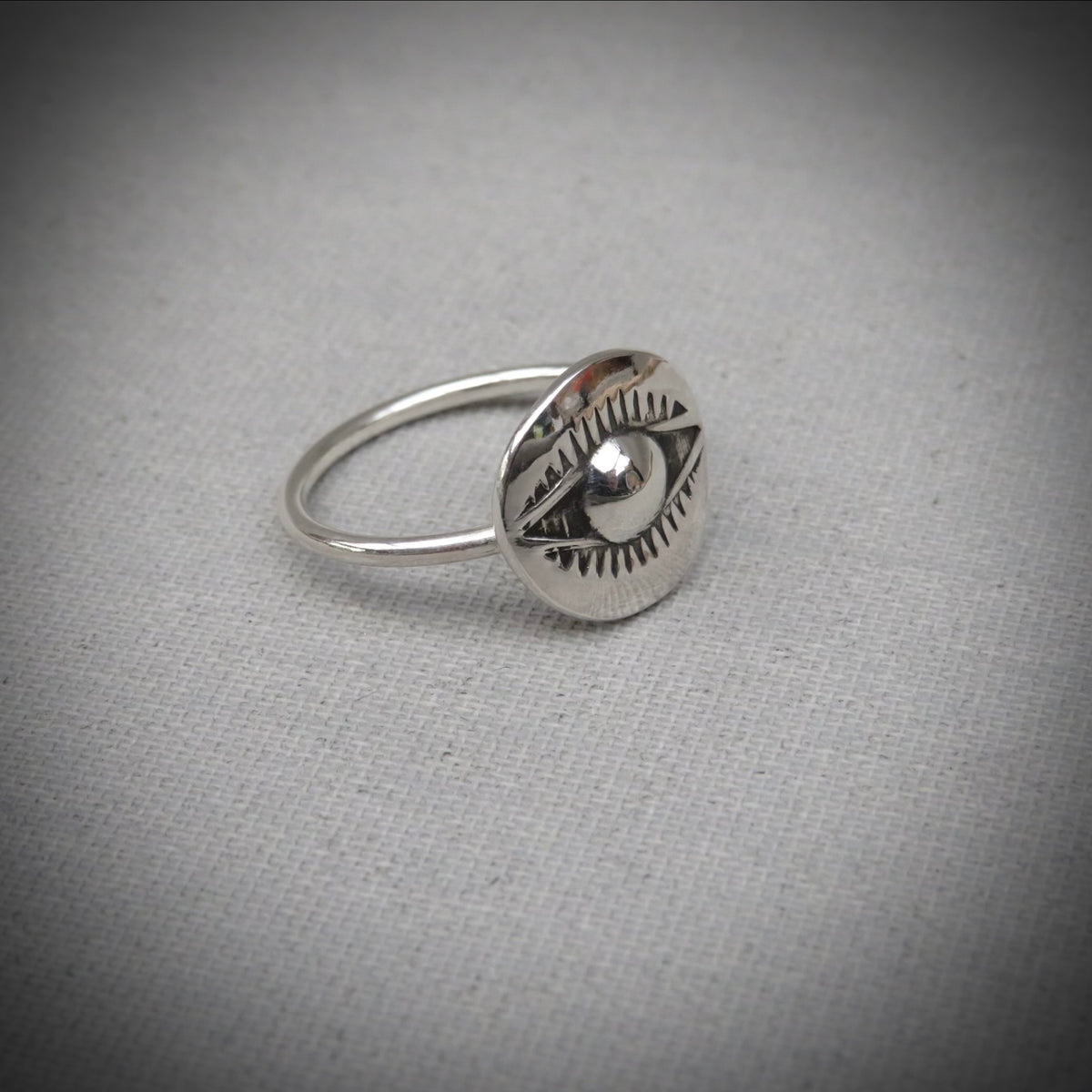 Nazar Ring | Sterling Silver Evil Eye Ring