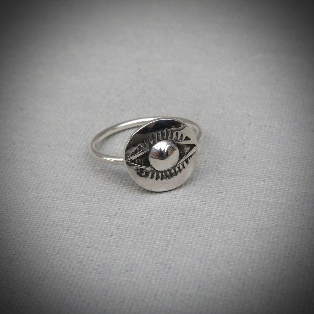 Nazar Ring | Sterling Silver Evil Eye Ring