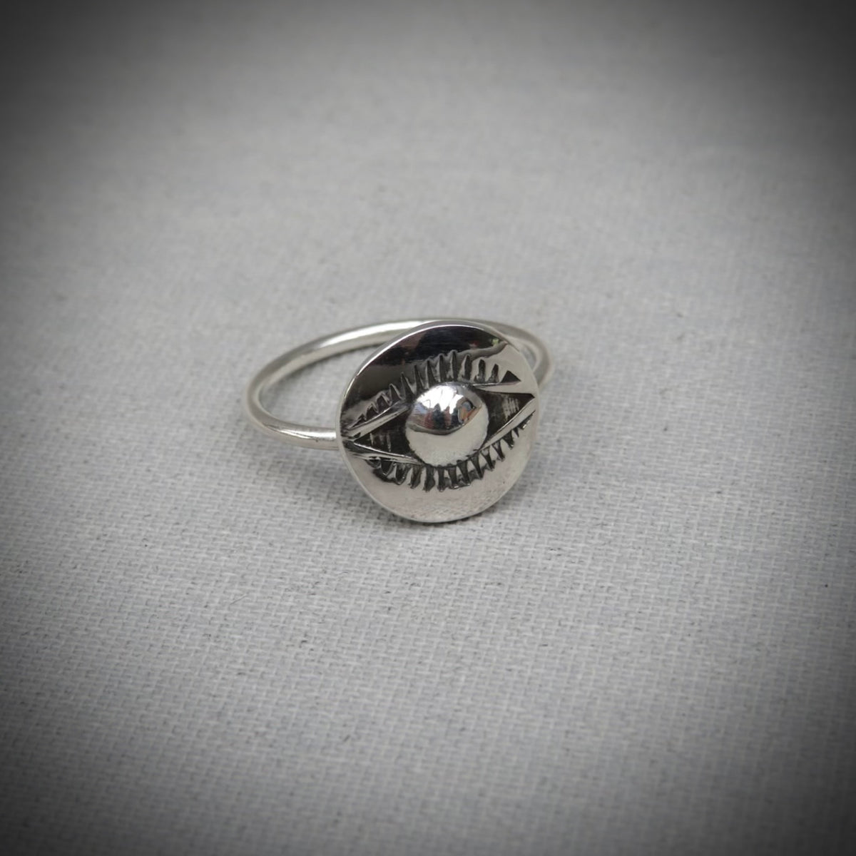 Nazar Ring | Sterling Silver Evil Eye Ring