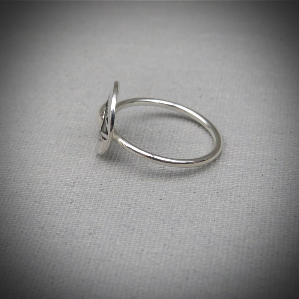 Nazar Ring | Sterling Silver Evil Eye Ring