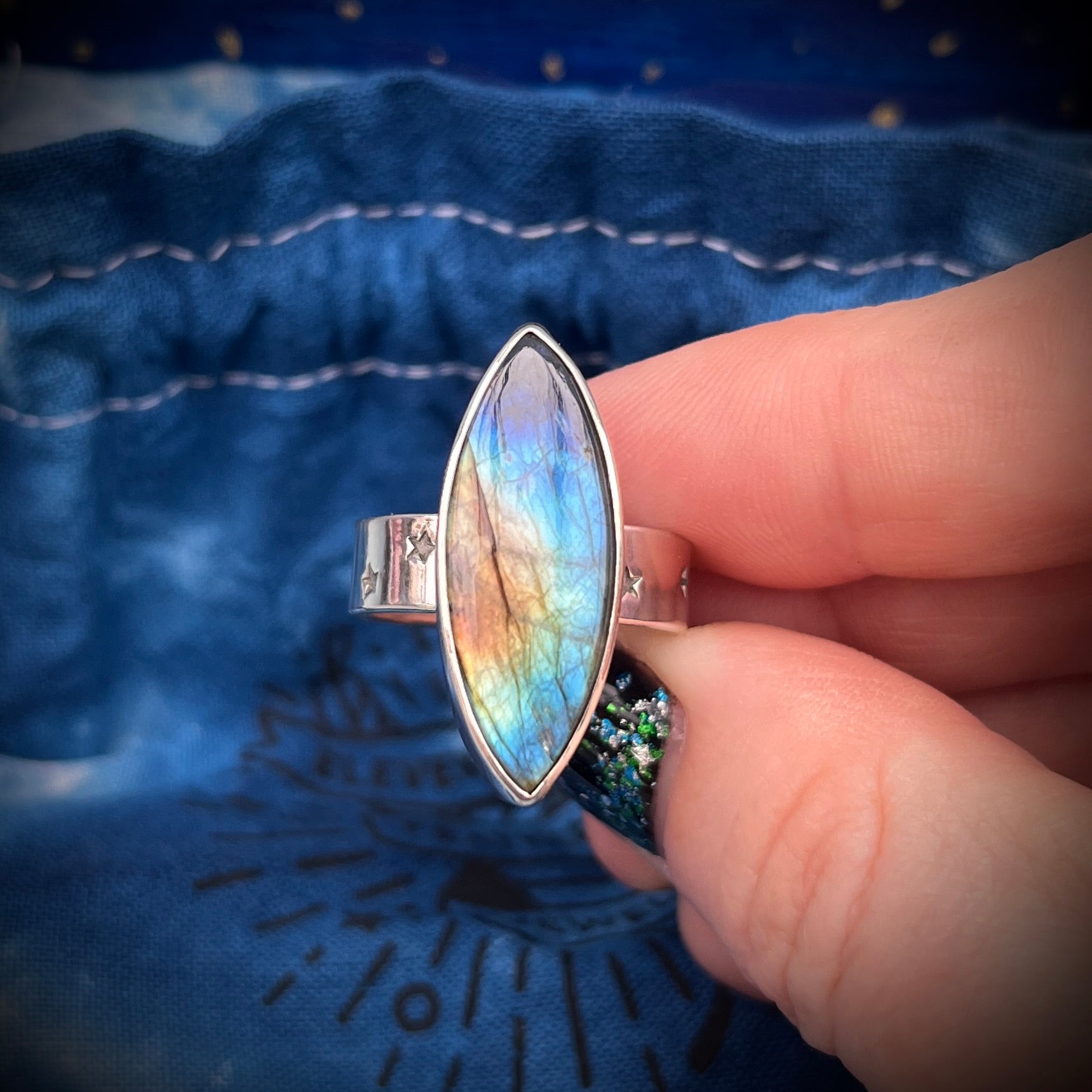 Lumia Ring | Sterling Silver Labradorite Talisman Rings